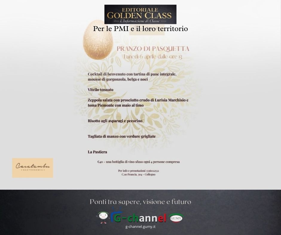 Casatambu: Pranzo di Pasquetta tra tradizione e gusto